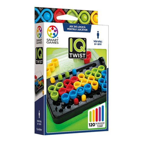 Smart Games - IQ Twist, joc de logica cu 120 de provocari, 6+ ani, editie lb. Romana - imagine 6